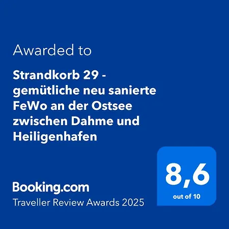 Strandkorb 29 - Gemuetliche Neu Sanierte An Der Ostsee Zwischen Dahme Und Heiligenhafen Lejlighed *